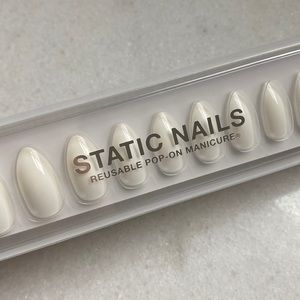 NEW Static Nails Press On Nails — Canvas almond